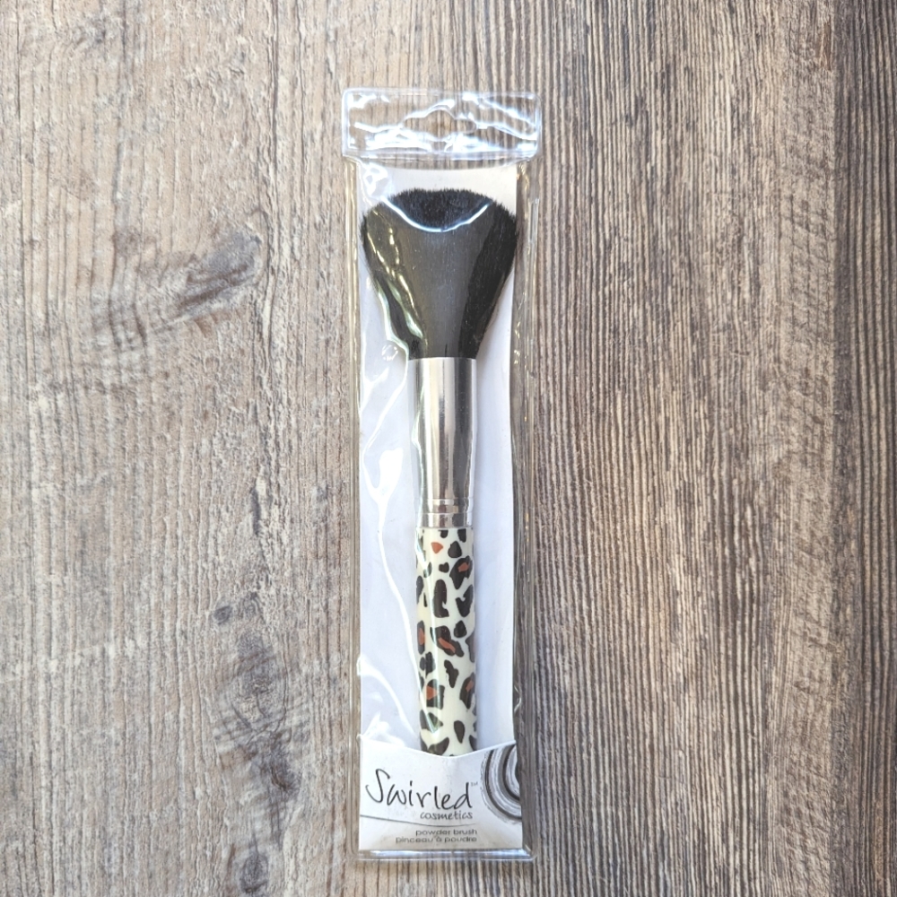Swirled Cosmetics Leopard Cheetah Face Powder Brush